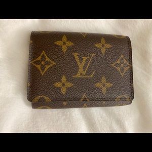 Authentic monogram Louis Vuitton card case